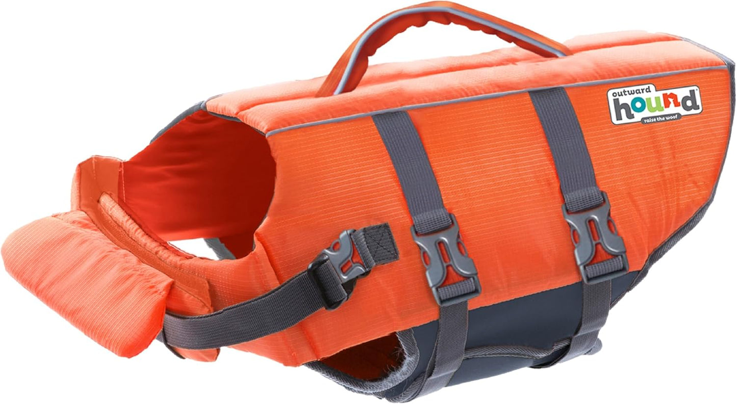 Granby Splash Orange Dog Life Jacket, Medium