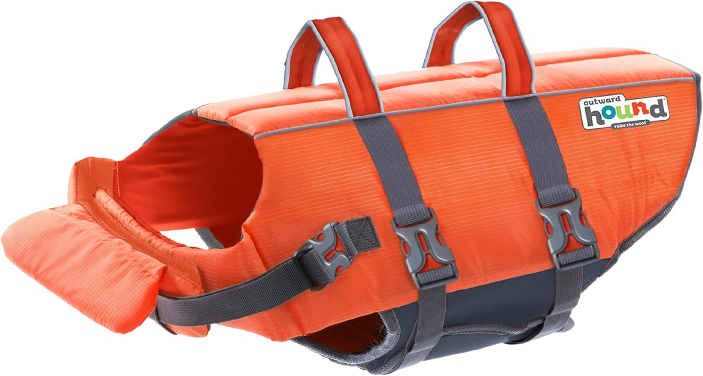 Granby Splash Orange Dog Life Jacket, Medium