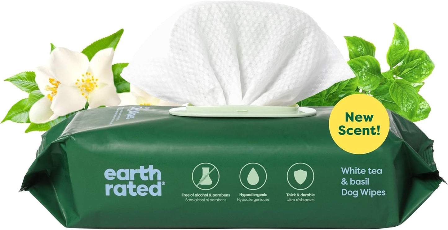 Dog Grooming Wipes, Hypoallergenic, Cleaning and Hydrating, for Paws, Body and Butt, Lavender Scented, 100 Count