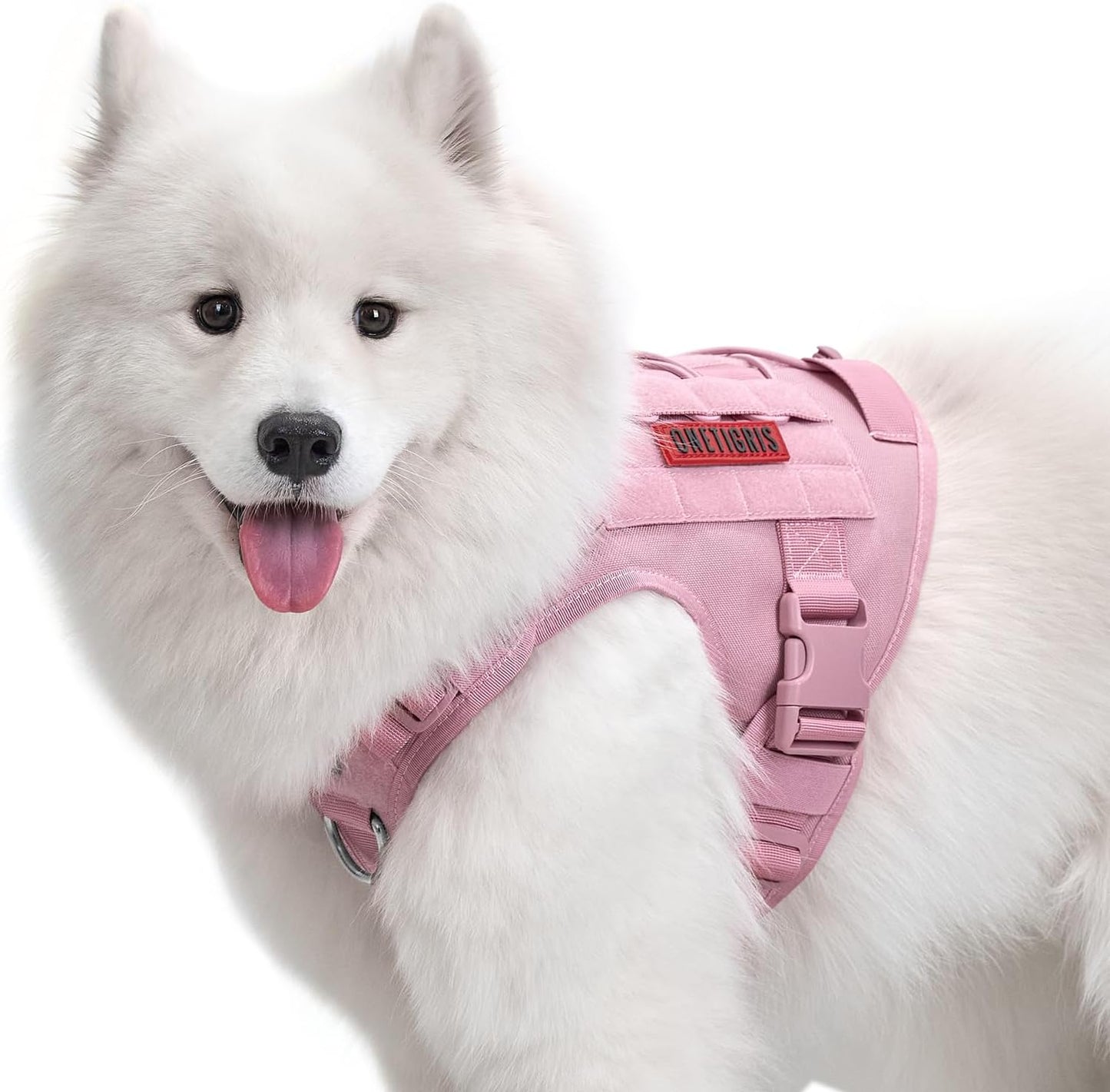 Tactical Dog Harness Vest - Adjustable No-Pull Service Dog Vest with Hook & Loop Panels for Walking, Hiking, and Training (Ranger Green, XS)