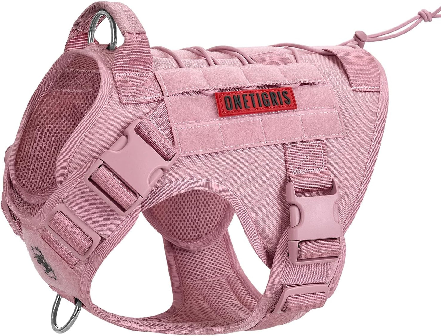 Tactical Dog Harness Vest - Adjustable No-Pull Service Dog Vest with Hook & Loop Panels for Walking, Hiking, and Training (Ranger Green, XS)