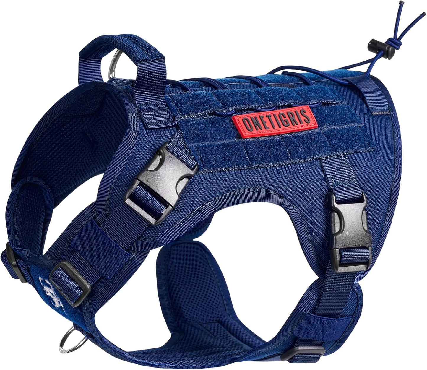 Tactical Dog Harness Vest - Adjustable No-Pull Service Dog Vest with Hook & Loop Panels for Walking, Hiking, and Training (Ranger Green, XS)