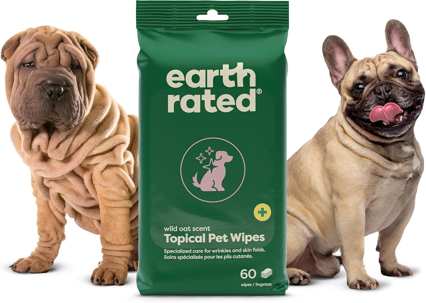 Dog Grooming Wipes, Hypoallergenic, Cleaning and Hydrating, for Paws, Body and Butt, Lavender Scented, 100 Count