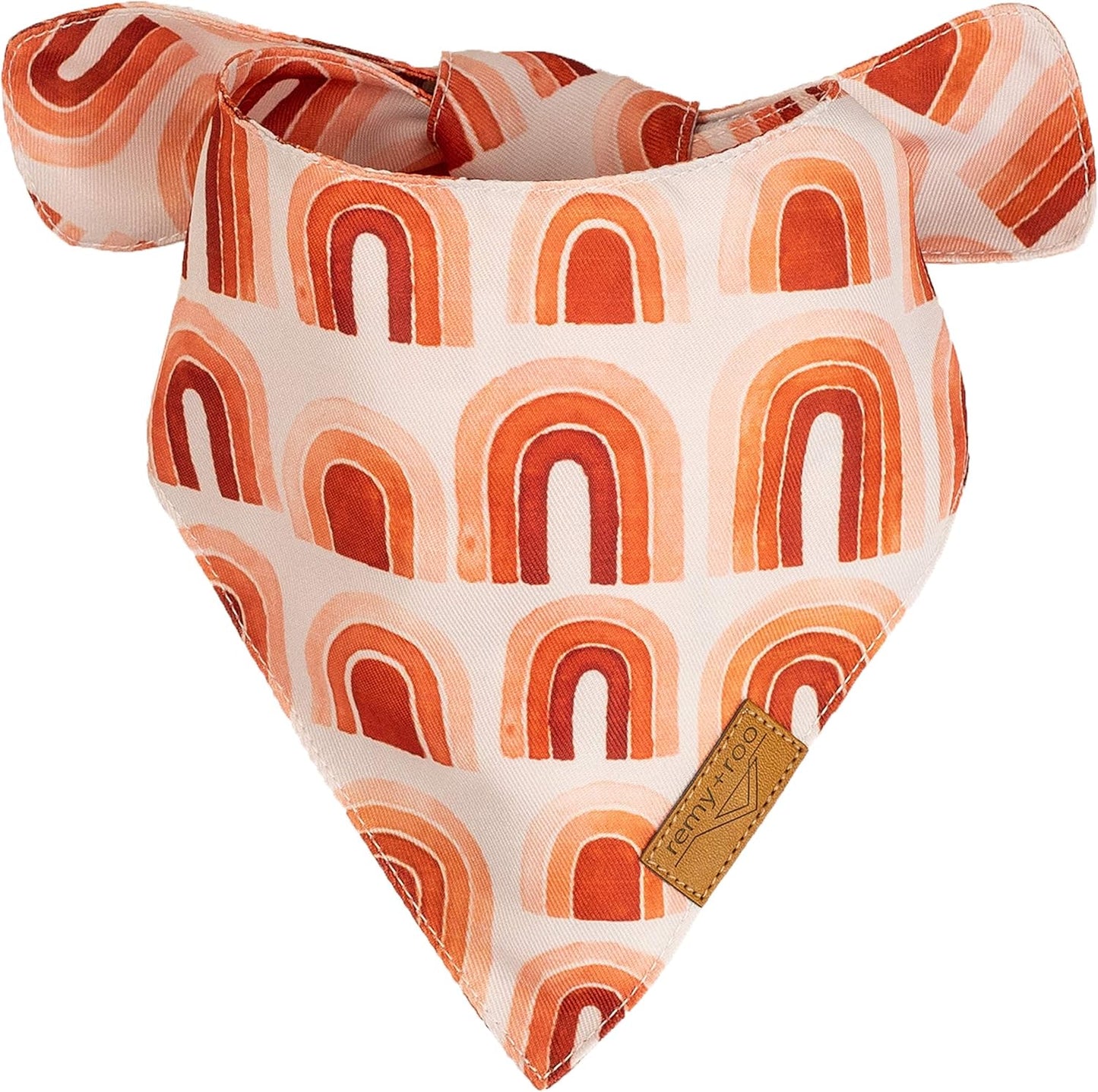 Large Spring Bandanas - 4 Pack Rubi Set | Premium Durable Adjustable Polyester Fabric | Patented Shape Girl Dog Bandana, Floral Dog Bandana