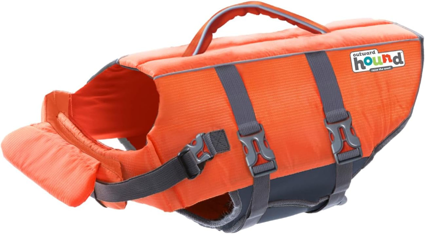 Granby Splash Orange Dog Life Jacket, Medium