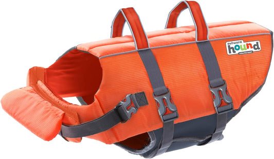 Granby Splash Orange Dog Life Jacket, Medium