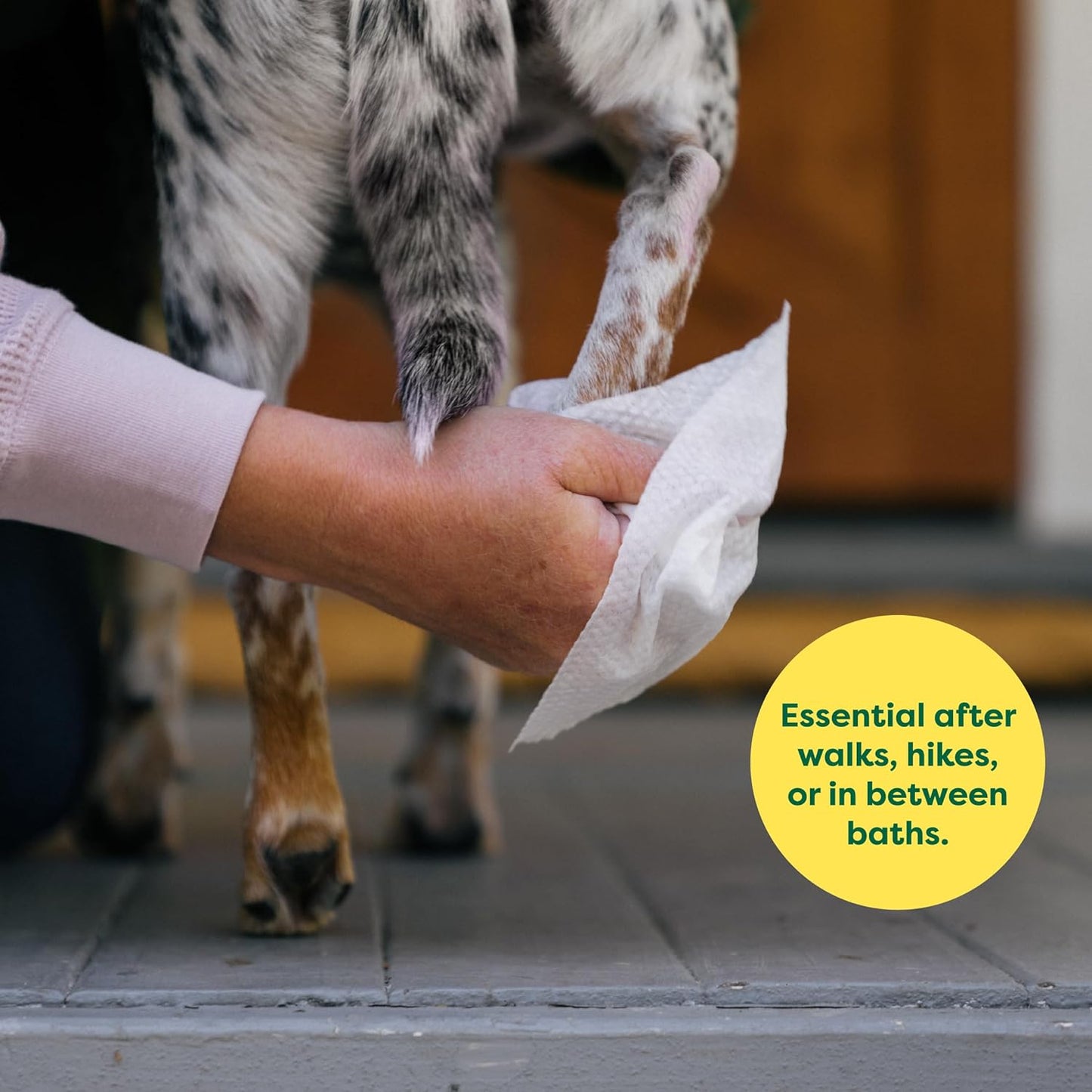 Dog Grooming Wipes, Hypoallergenic, Cleaning and Hydrating, for Paws, Body and Butt, Lavender Scented, 100 Count