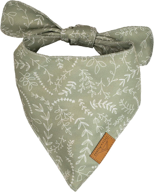 Large Spring Bandanas - 4 Pack Rubi Set | Premium Durable Adjustable Polyester Fabric | Patented Shape Girl Dog Bandana, Floral Dog Bandana